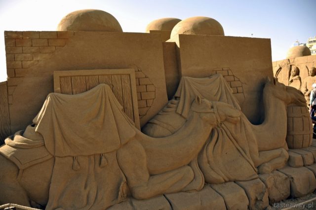 Gran Canaria, Nativity scene made from sand
